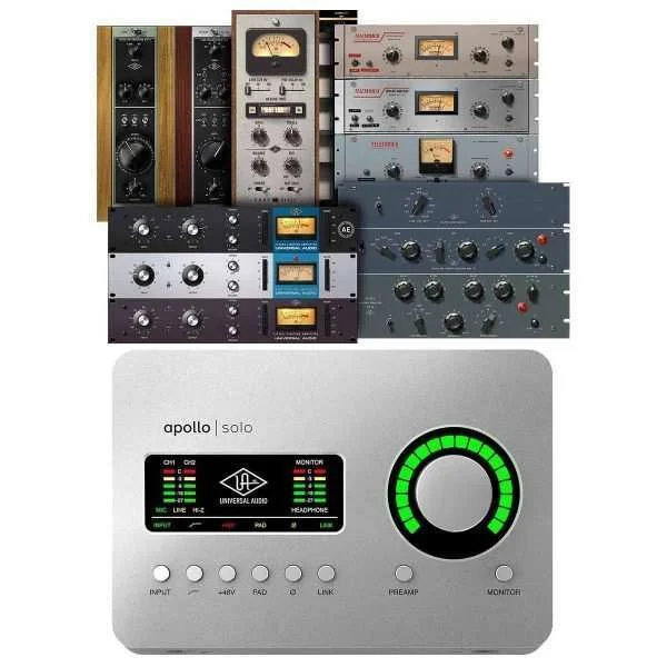 Universal Audio Apollo Solo Thunderbolt 3 Heritage Edition Audio Interface with Included Plugin Bundle Banner