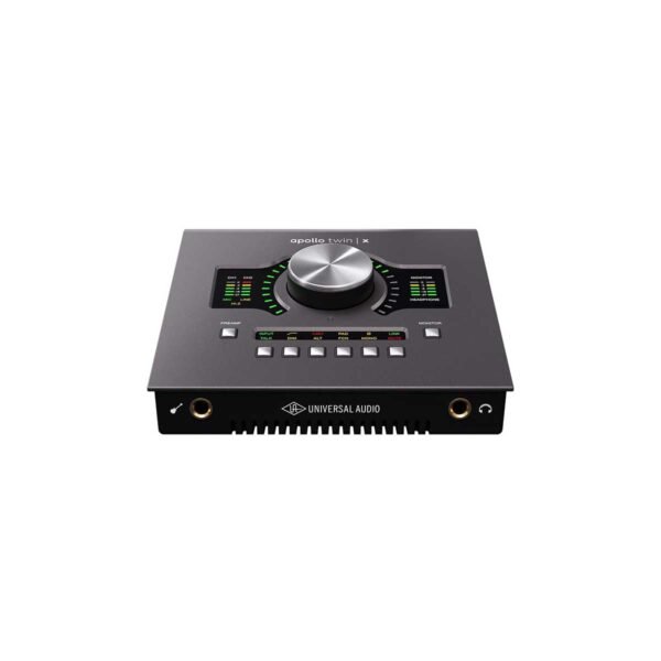 Universal Audio Apollo Twin X QUAD Heritage Edition Thunderbolt Audio Interface - Front Panel Universal Audio Apollo Twin X QUAD Heritage Edition Thunderbolt Audio Interface - Front Panel
