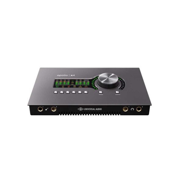 Universal Audio Apollo x4 Heritage Edition Thunderbolt 3 Audio Interface - Front Panel View Universal Audio Apollo x4 Heritage Edition Thunderbolt 3 Audio Interface
