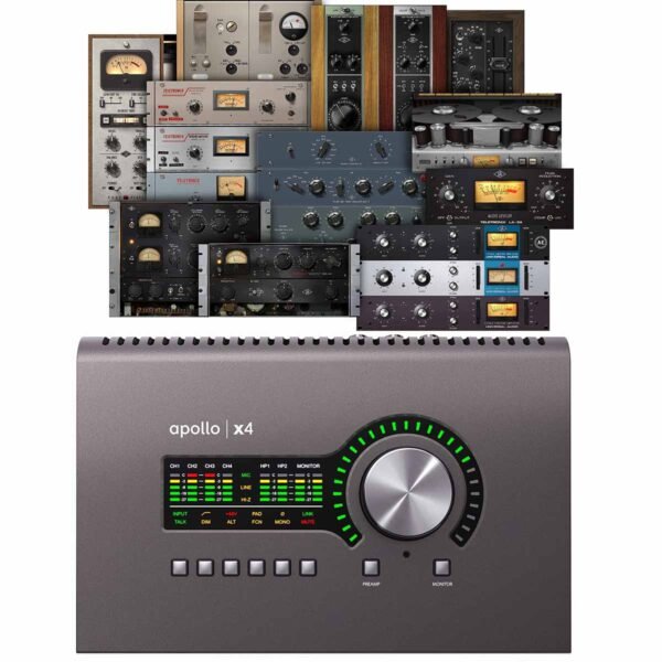 Universal Audio Apollo x4 Heritage Edition Thunderbolt 3 Audio Interface - Top Panel Universal Audio Apollo x4 Heritage Edition Thunderbolt 3 Audio Interface - Top Panel