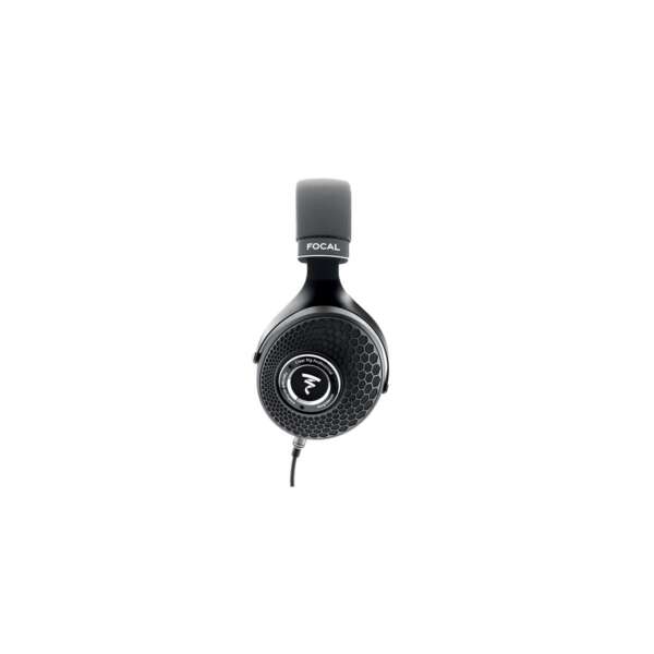 Focal Clear MG Professional Open-back Reference Studio Headphones - Side view with cable Focal Clear MG Professional Open-back Reference Studio Headphones - Side view with cable