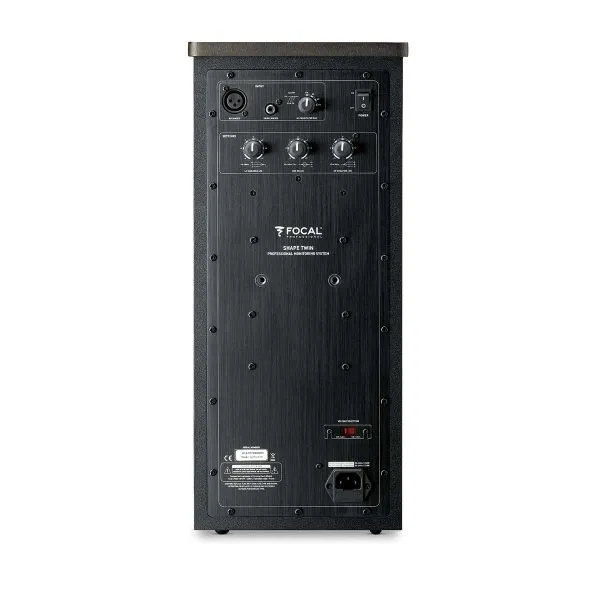 Focal Shape Twin Dual 5 inch 2-5 -Way Active Studio Monitor - Rear View Focal Shape Twin Dual 5" inch 2.5-Way Active Studio Monitor - Rear View