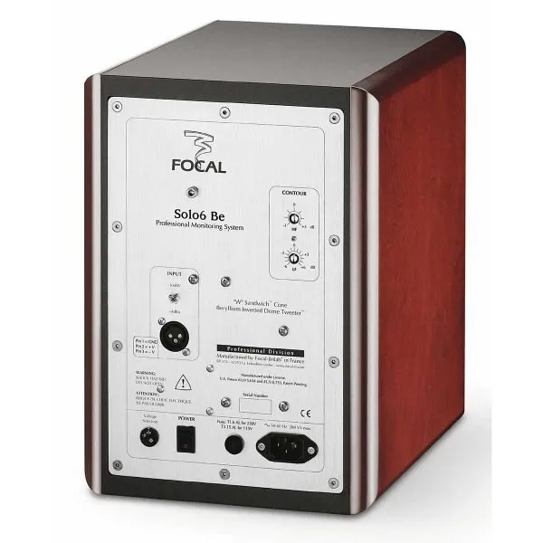 Focal Solo6 Be 6-5 inch 2-Way Active Studio Monitor - Rear Side View Focal Solo6 Be 6.5" inch 2-Way Active Studio Monitor - Rear Side View
