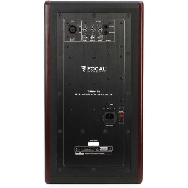 Focal Trio6 Be 8 inch 3-Way Active Studio Monitor - Rear View Focal Trio6 Be 8" inch 3-Way Active Studio Monitor - Rear View