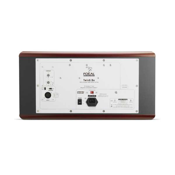 Focal Twin6 Be 6-5 inch 3-way Active Studio Monitor - Rear View Focal Twin6 Be 6.5" inch 3-way Active Studio Monitor - Rear View