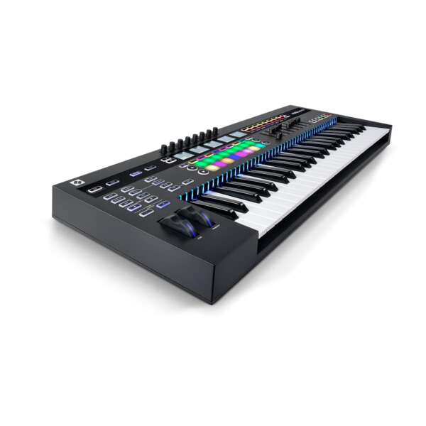 Novation 49SL MkIII 49-key Keyboard Controller with Sequencer - Top Side View Novation 49SL MkIII 49-key Keyboard Controller with Sequencer - Top Side View