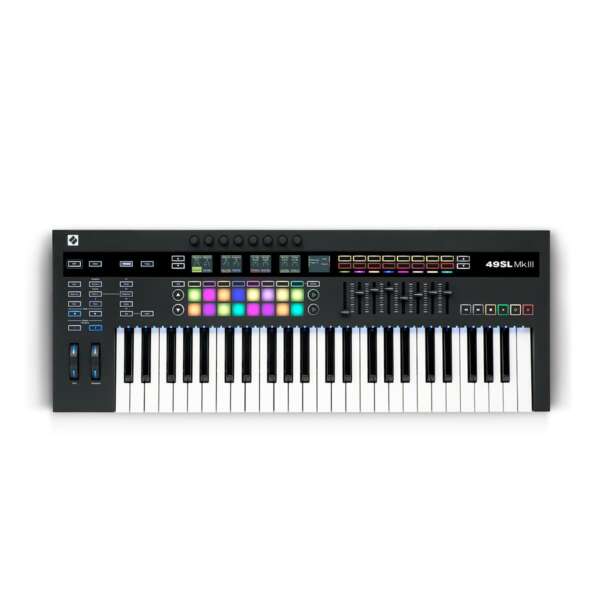 Novation 49SL MkIII 49-key Keyboard Controller with Sequencer - Top View Novation 49SL MkIII 49-key Keyboard Controller with Sequencer - Top View