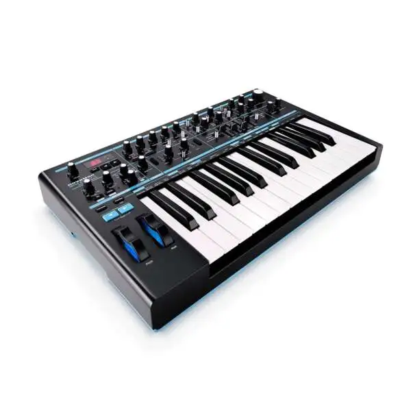 Novation Bass Station II Analog Synthesizer - Front Side View Novation Bass Station II Analog Synthesizer - Front Side View