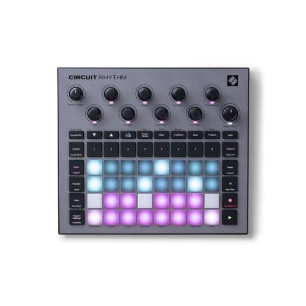 Novation Circuit Rhythm Groovebox with Sample Import - Top View Novation Circuit Rhythm Groovebox with Sample Import - Top View