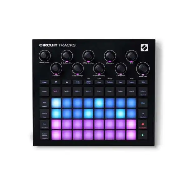 Novation Circuit Tracks Groovebox - Top Panel Novation Circuit Tracks Groovebox - Top Panel