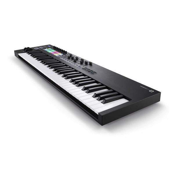 Novation Launchkey 61 MK3 61-key MIDI Keyboard Controller - Top Front Right Side View