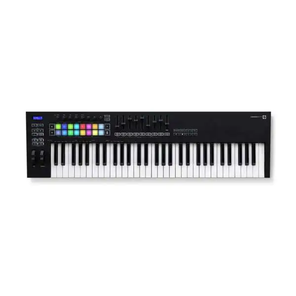Novation Launchkey 61 MK3 61-key MIDI Keyboard Controller - Top View Novation Launchkey 61 MK3 61-key MIDI Keyboard Controller - Top View