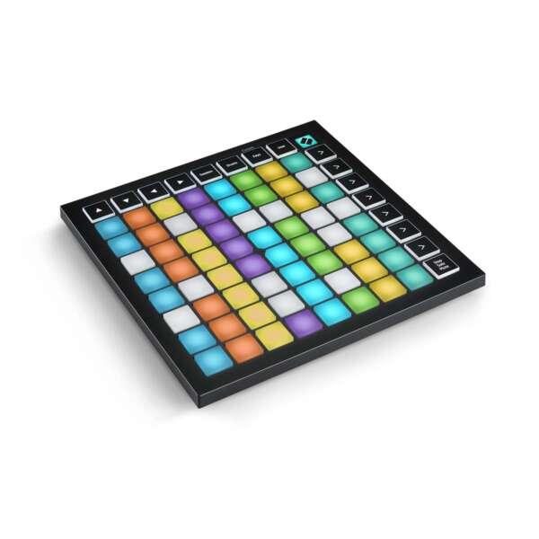 Novation Launchpad Mini MK3 Grid Controller for Ableton Live - Top Front Left Side View Novation Launchpad Mini MK3 Grid Controller for Ableton Live - Top Front Left Side View