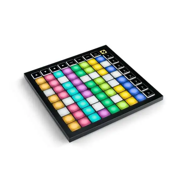 Novation Launchpad X 64-Pad MIDI Grid Controller for Ableton Live - Top Front Left Side View Novation Launchpad X 64-Pad MIDI Grid Controller for Ableton Live - Top Front Left Side View
