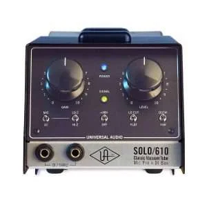 Universal Audio SOLO 610 Classic Tube Preamp & DI Box - Front Panel View Universal Audio SOLO 610 Classic Tube Preamp & DI Box - Front Panel View