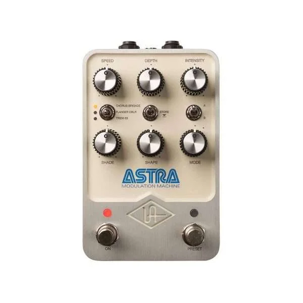Universal Audio UAFX Astra Modulation Machine Pedal - Top Panel View Universal Audio UAFX Astra Modulation Machine Pedal - Top Panel View