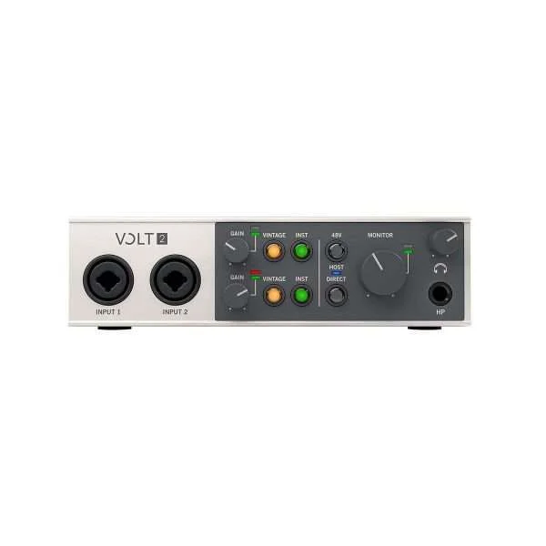 Universal Audio Volt 2 USB-C Audio Interface - Front Panel View