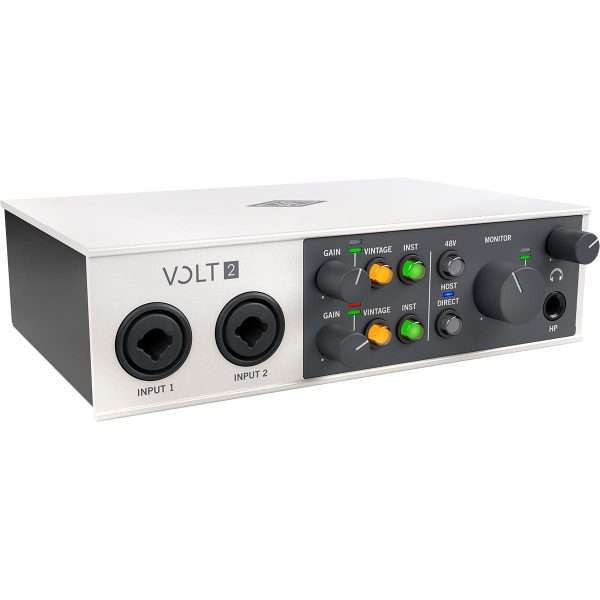 Universal Audio Volt 2 USB-C Audio Interface - Side Panel View