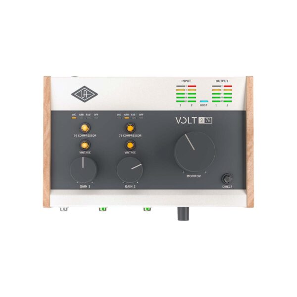 Universal Audio Volt 276 USB-C Audio Interface - Top Panel View Universal Audio Volt 276 USB-C Audio Interface - Top Panel View