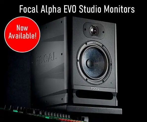 Focal Alpha Evo Studio Monitors Promo Banner for Audempire