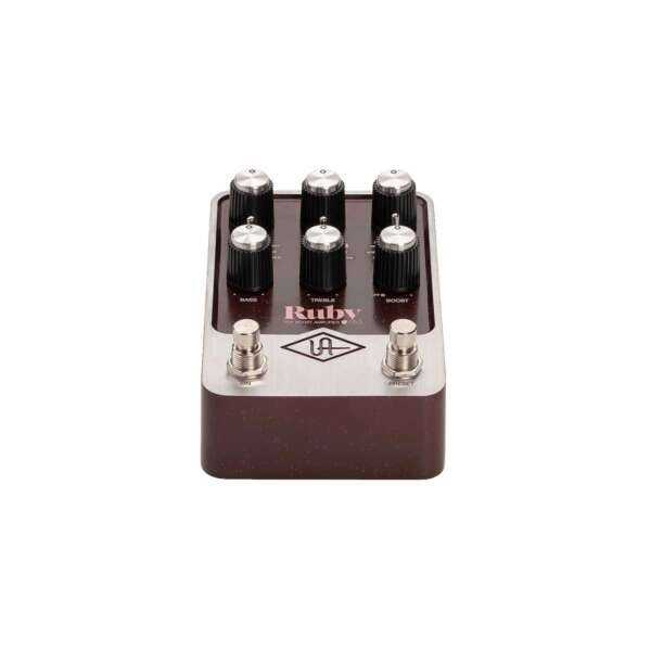 Universal Audio UAFX Ruby '63 Top Boost Amplifier Pedal - Front View Universal Audio UAFX Ruby '63 Top Boost Amplifier Pedal - Front View