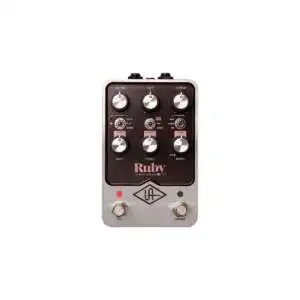 Universal Audio UAFX Ruby '63 Top Boost Amplifier Pedal - Top View Universal Audio UAFX Ruby '63 Top Boost Amplifier Pedal - Top View