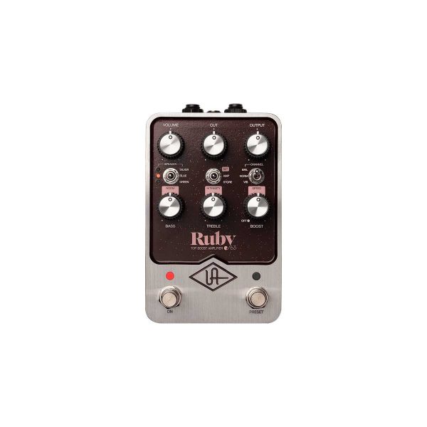 Universal Audio UAFX Ruby '63 Top Boost Amplifier Pedal - Top View