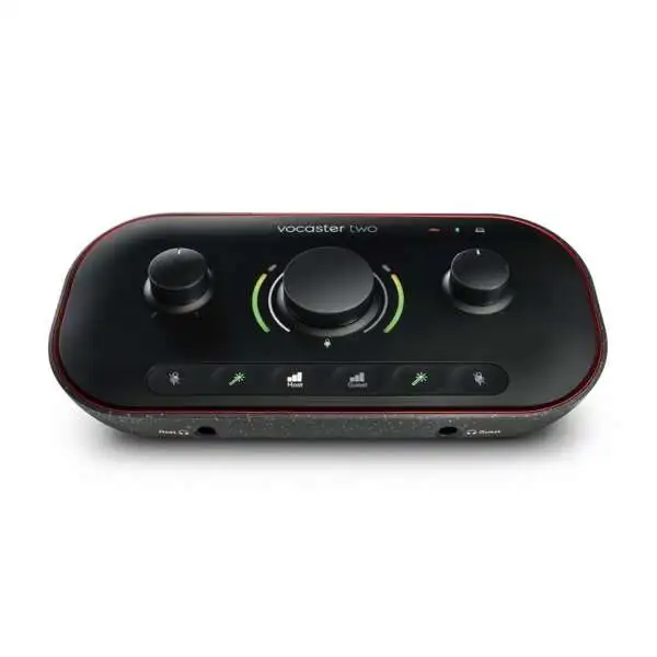 Focusrite Vocaster Two USB-C Audio Interface - Front View