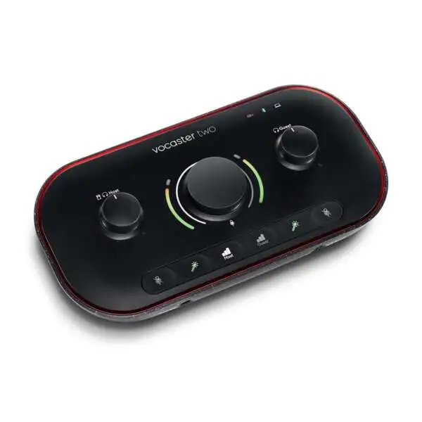Focusrite Vocaster Two USB-C Audio Interface - Top Left View