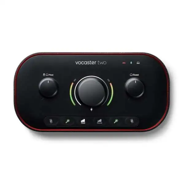 Focusrite Vocaster Two USB-C Audio Interface - Top View